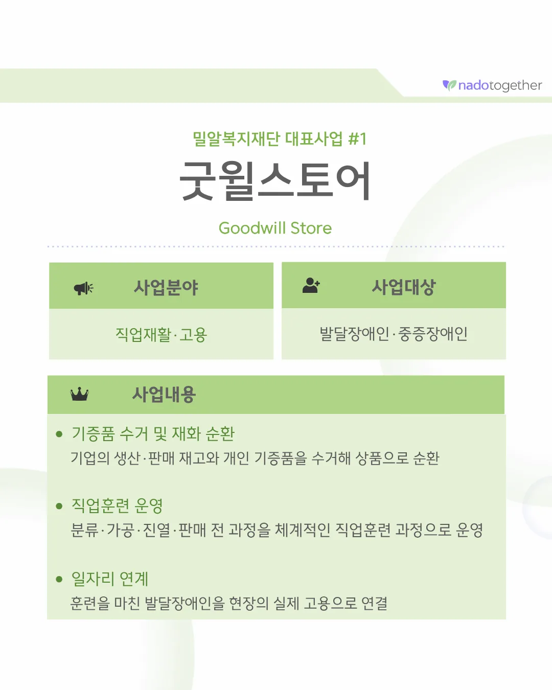 [파트너 소개] 사회복지법인 밀알복지재단